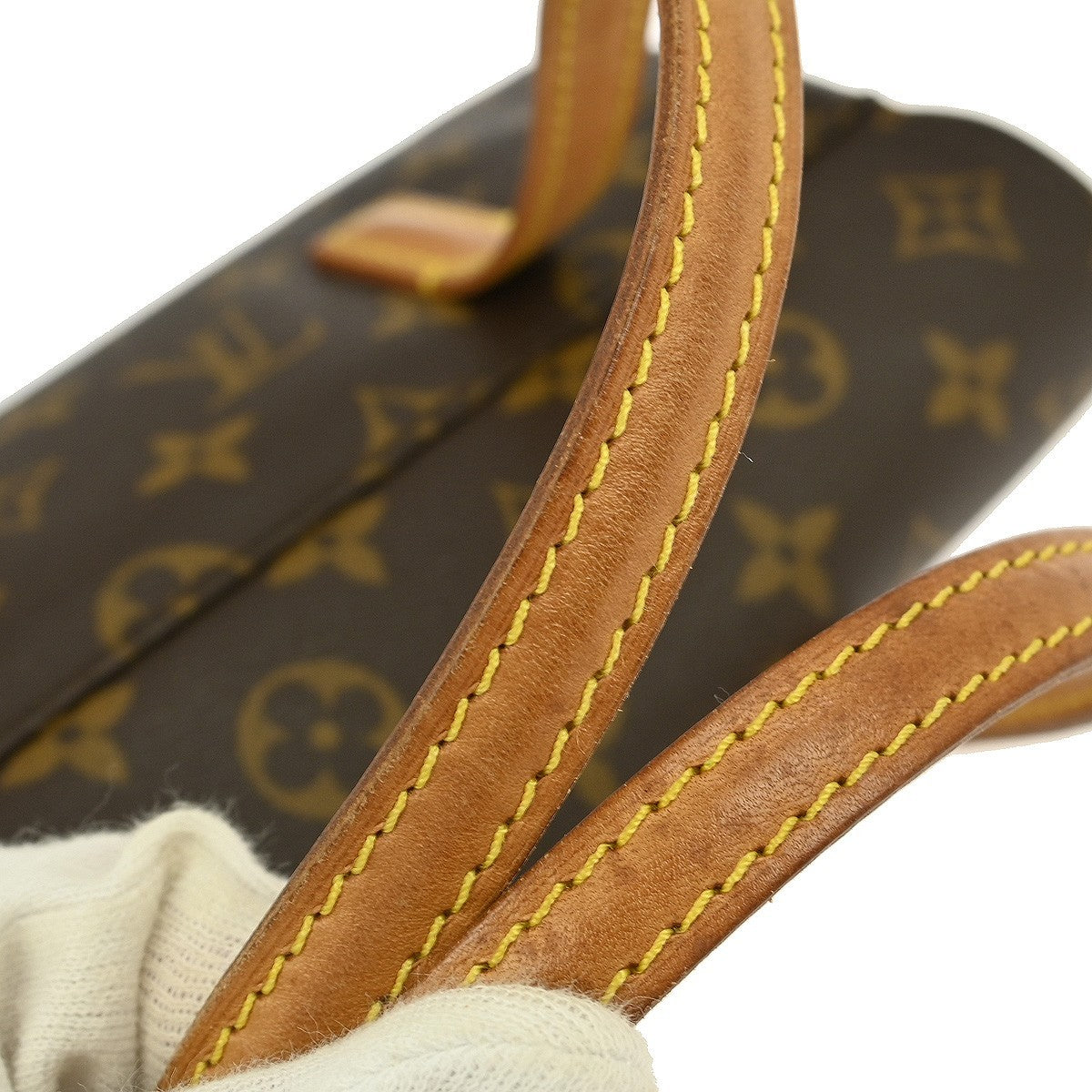 Louis Vuitton Sonatine Handbag Monogram Canvas, Brown, Canvas, Handbag