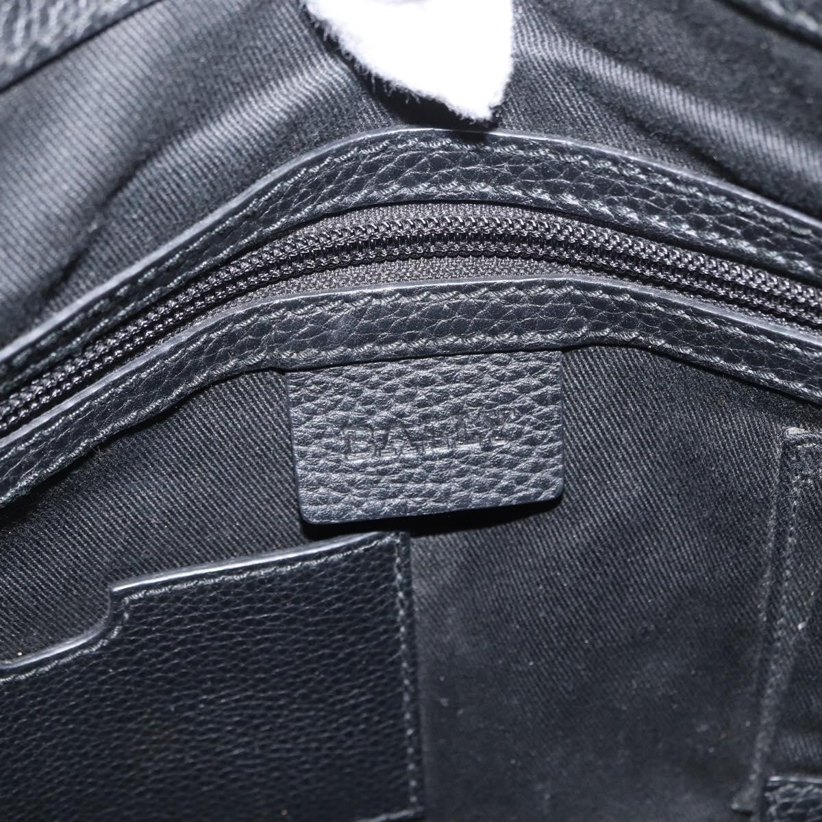 Bally Vintage Shoulder Bag Leather, BLACK, LEATHER, Shoulder bag