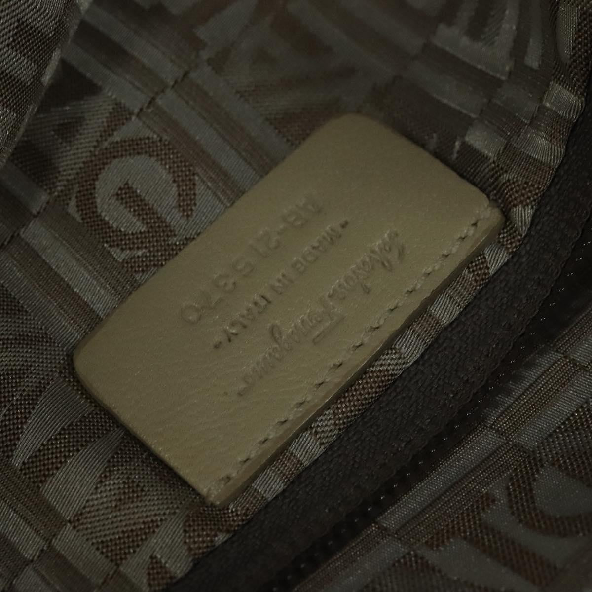 Salvatore Ferragamo Marisa Satchel Leather, BEIGE, LEATHER, Tote bag