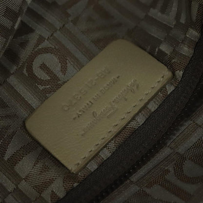 Salvatore Ferragamo Marisa Satchel Leather, BEIGE, LEATHER, Tote bag