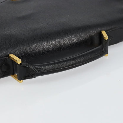 Chanel Vintage Lock Briefcase Caviar, Black, Leather, Briefcase