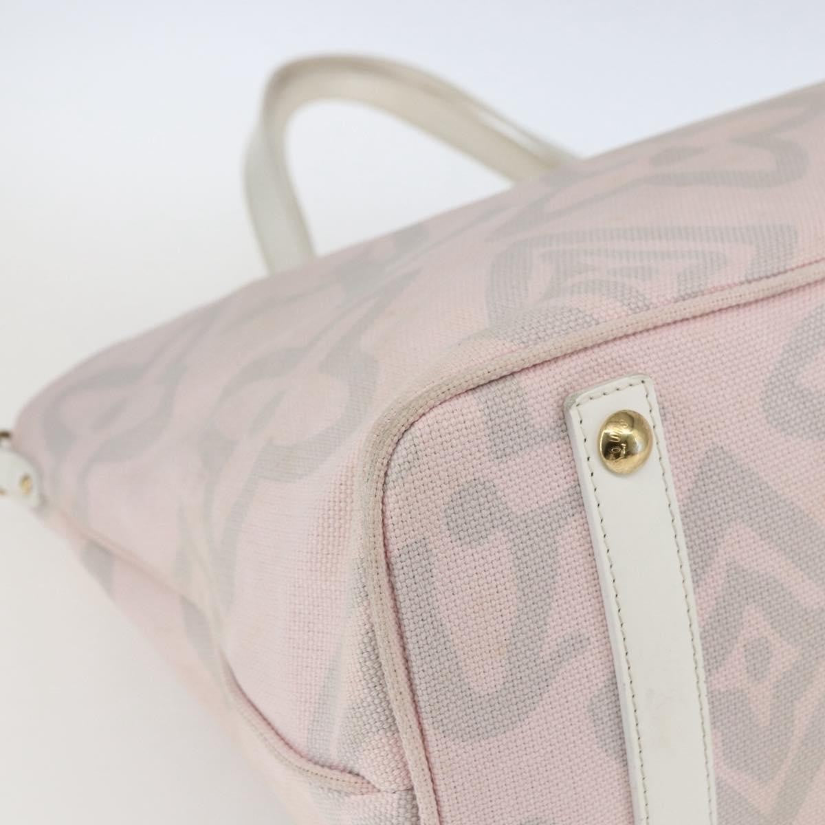 Louis Vuitton Tahitienne Cabas Canvas, PINK, CANVAS, Tote bag