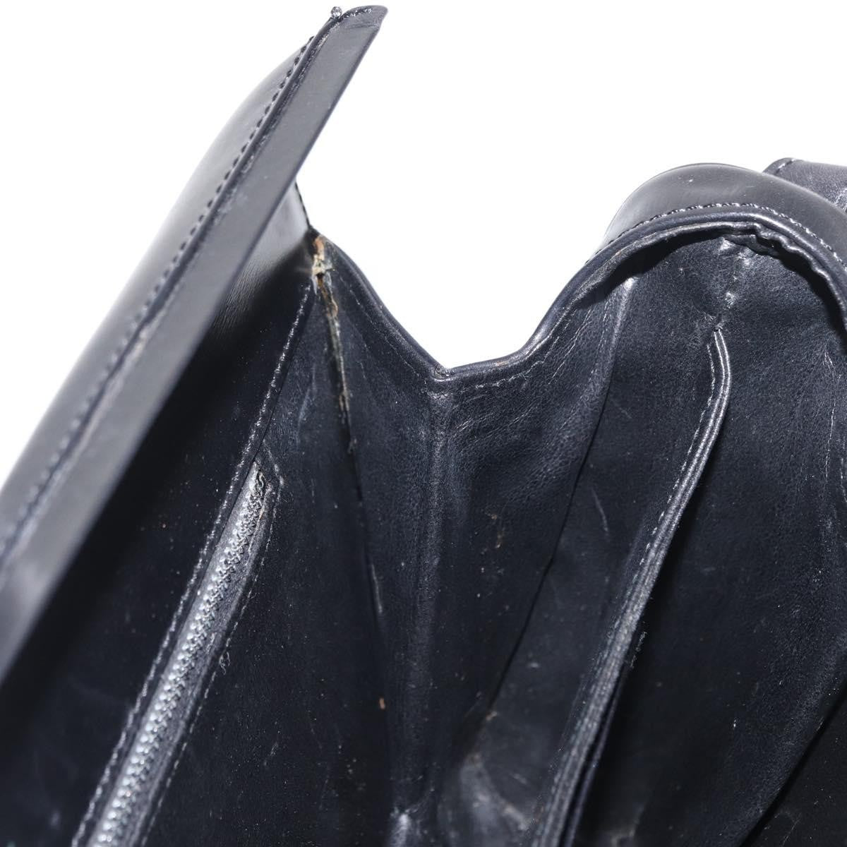 Celine Vintage Shoulder Bag Leather, BLACK, LEATHER, Shoulder bag