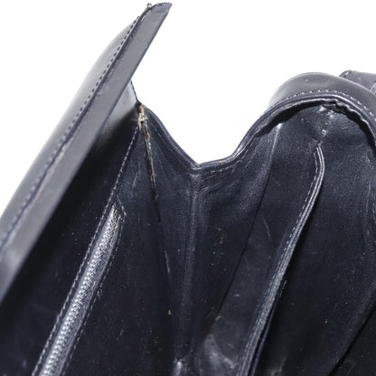 Celine Vintage Shoulder Bag Leather, BLACK, LEATHER, Shoulder bag