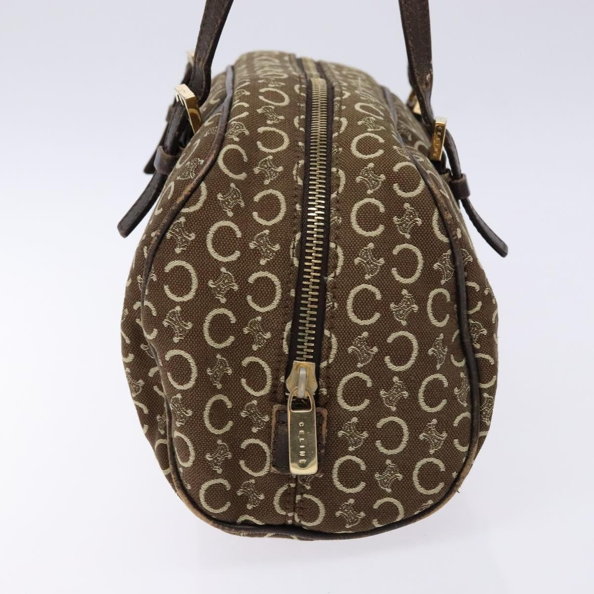 Celine Vintage Macadam Handbag Macadam, BROWN, CANVAS, Handbag