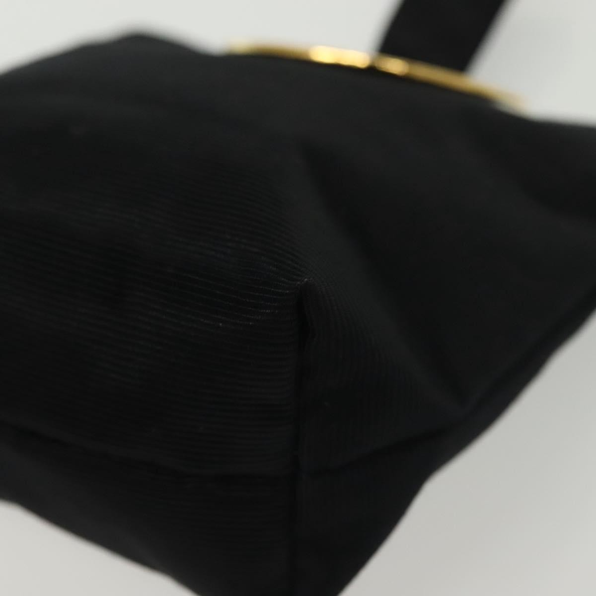 Celine Circle Logo Pouch Nylon, BLACK, NYLON, Clutche & pouche