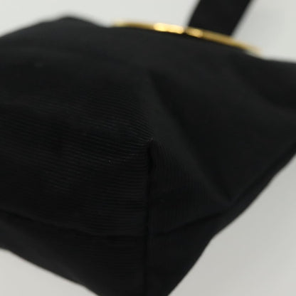 Celine Circle Logo Pouch Nylon, BLACK, NYLON, Clutche & pouche