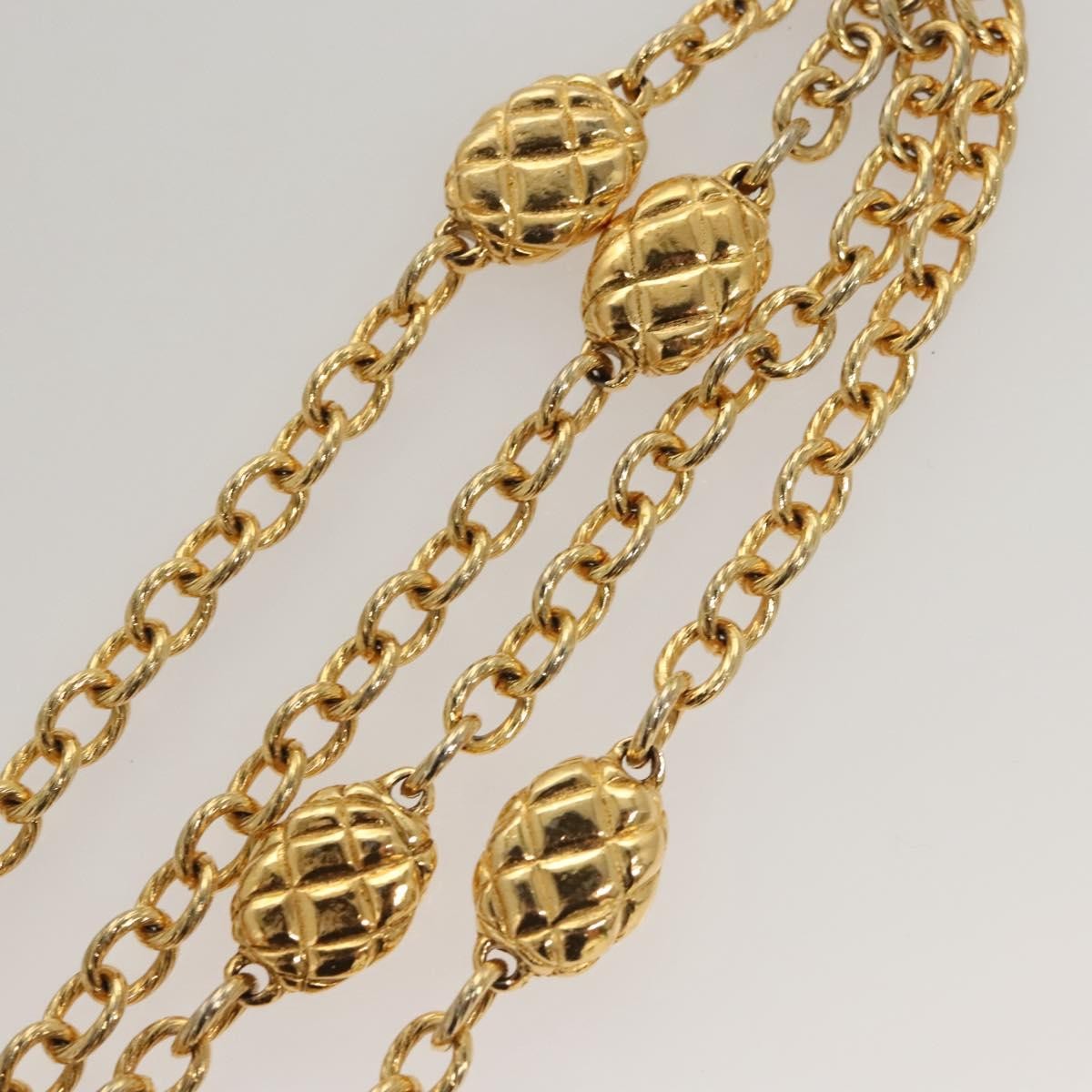 Chanel CC Quilted Medallion Chain Belt Metal, GOLD, METAL, Belts