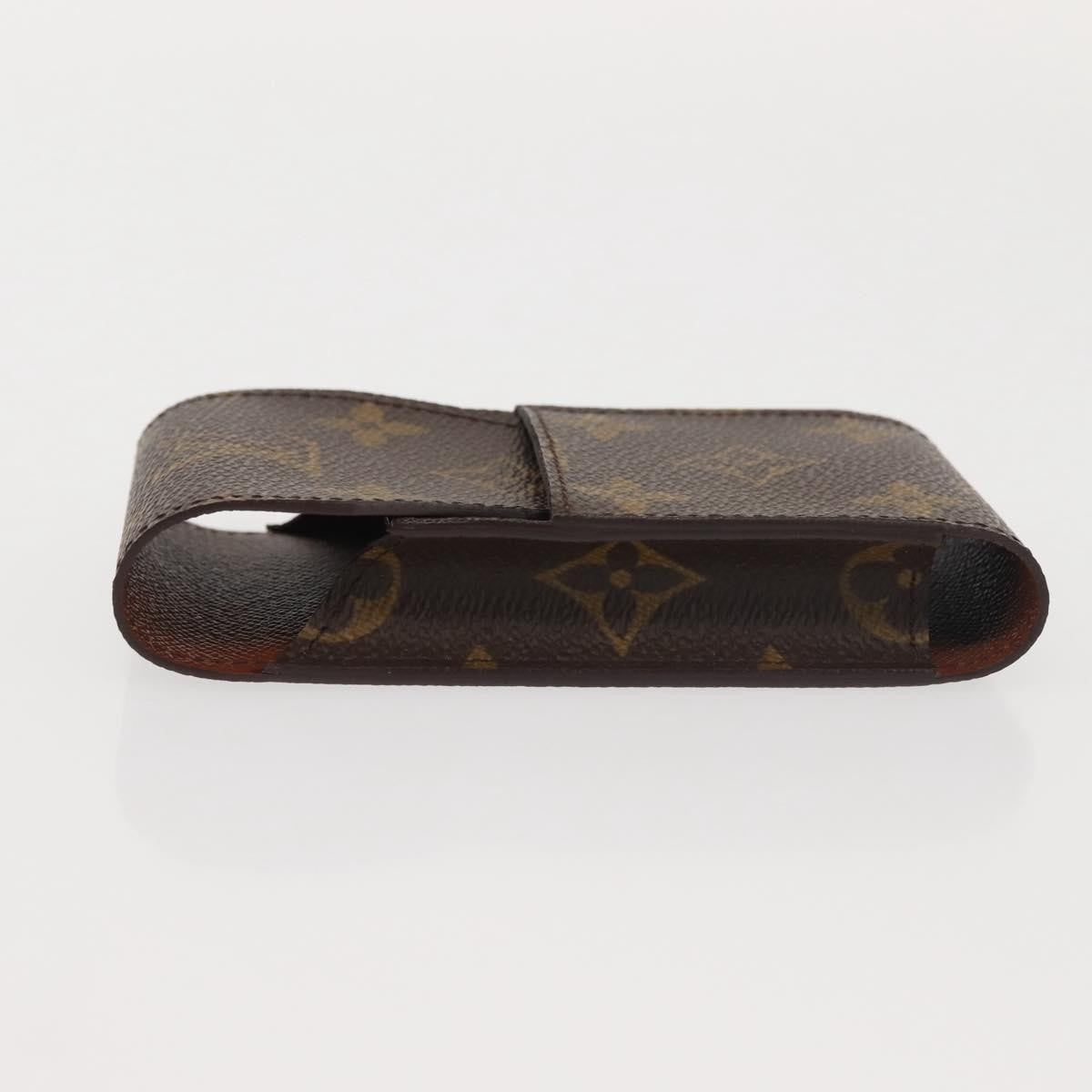 Louis Vuitton Etui Cigarette Case Monogram canvas, BROWN, CANVAS, Toiletry Case