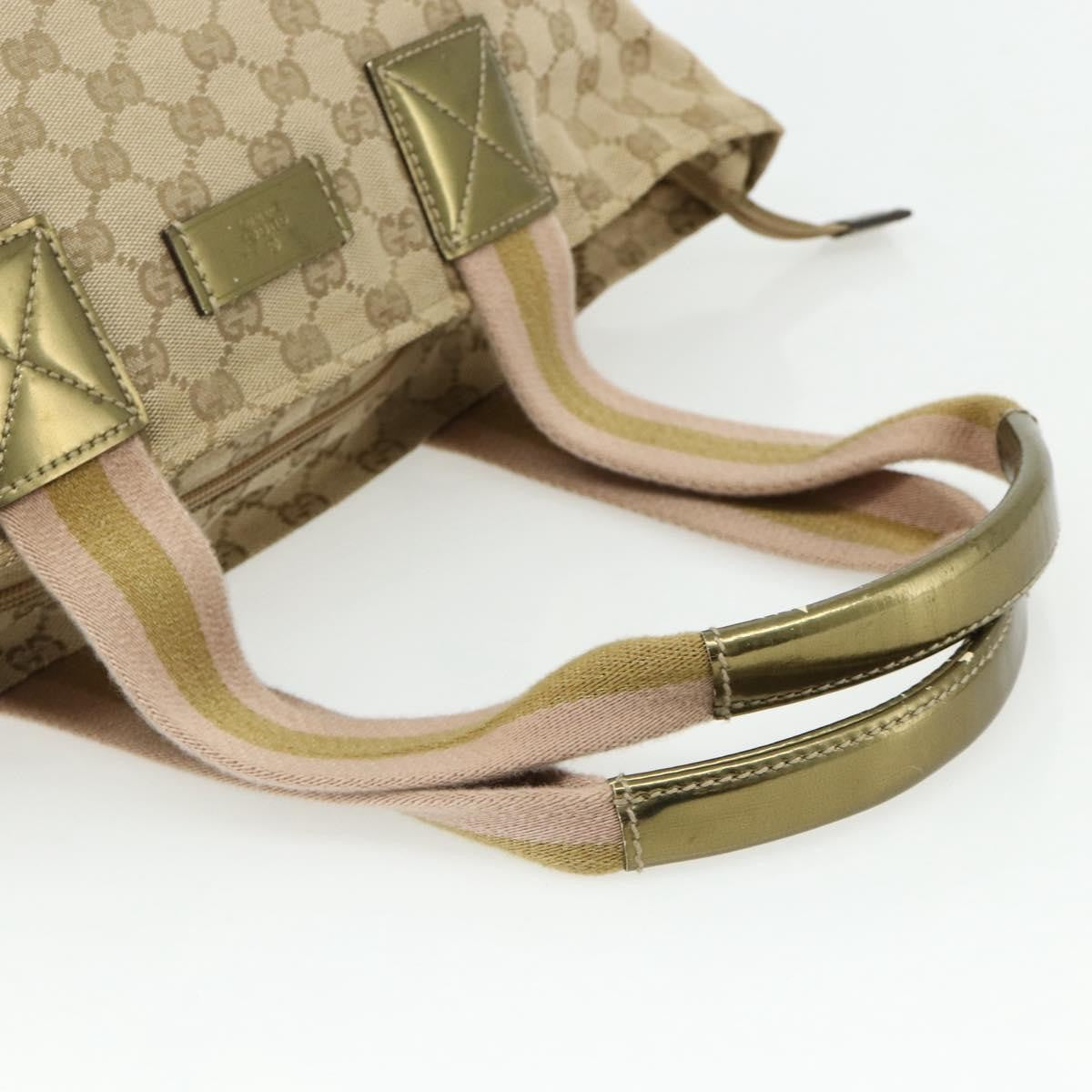 Gucci Web Zip Tote GG Canvas, Beige, Canvas, Tote Bag