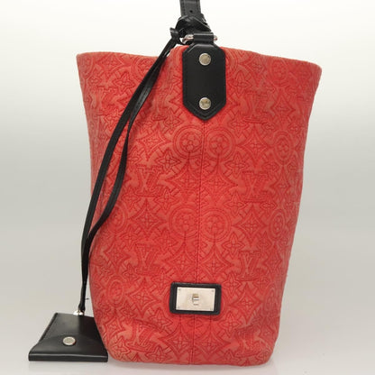 Louis Vuitton Antheia Hobo Leather, RED, LEATHER, Shoulder bag