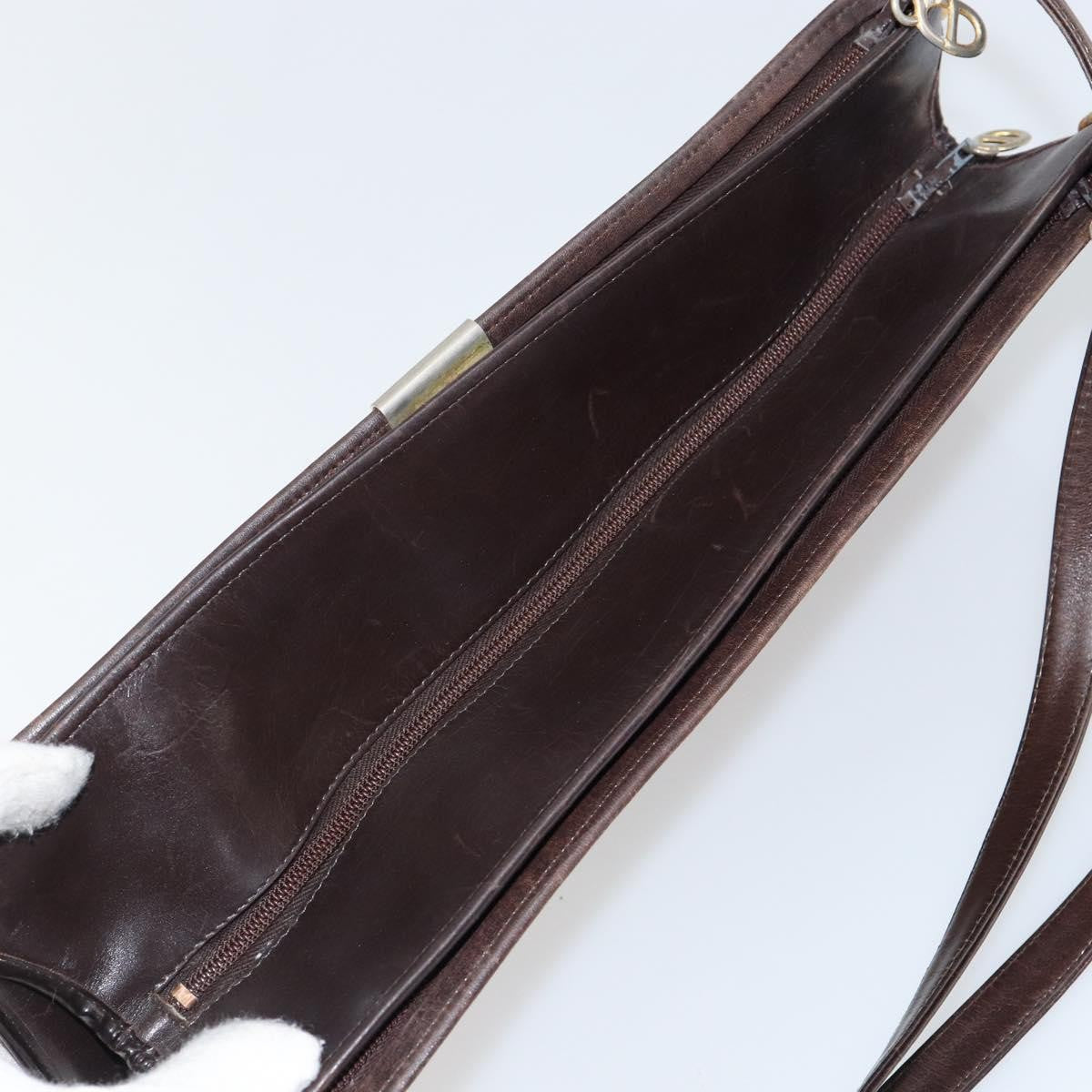 Christian Dior Vintage Trotter Shoulder Bag Canvas, BROWN, CANVAS, Shoulder bag