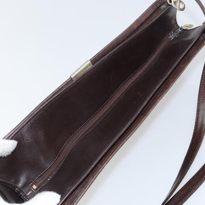 Christian Dior Vintage Trotter Shoulder Bag Canvas, BROWN, CANVAS, Shoulder bag