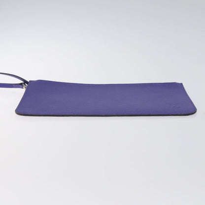 Louis Vuitton Neverfull Pochette Epi Leather, PURPLE, LEATHER, Tote bag