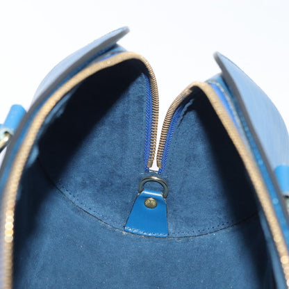 Louis Vuitton Soufflot Handbag Epi Leather, Blue, Leather, Handbag