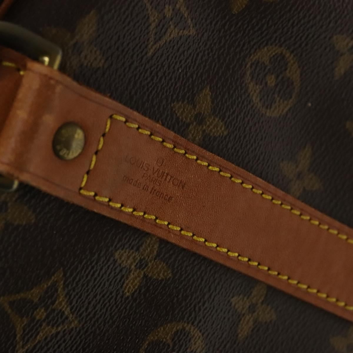 Louis Vuitton Keepall Bandouliere Bag Monogram Canvas, BROWN, CANVAS, Travel bag
