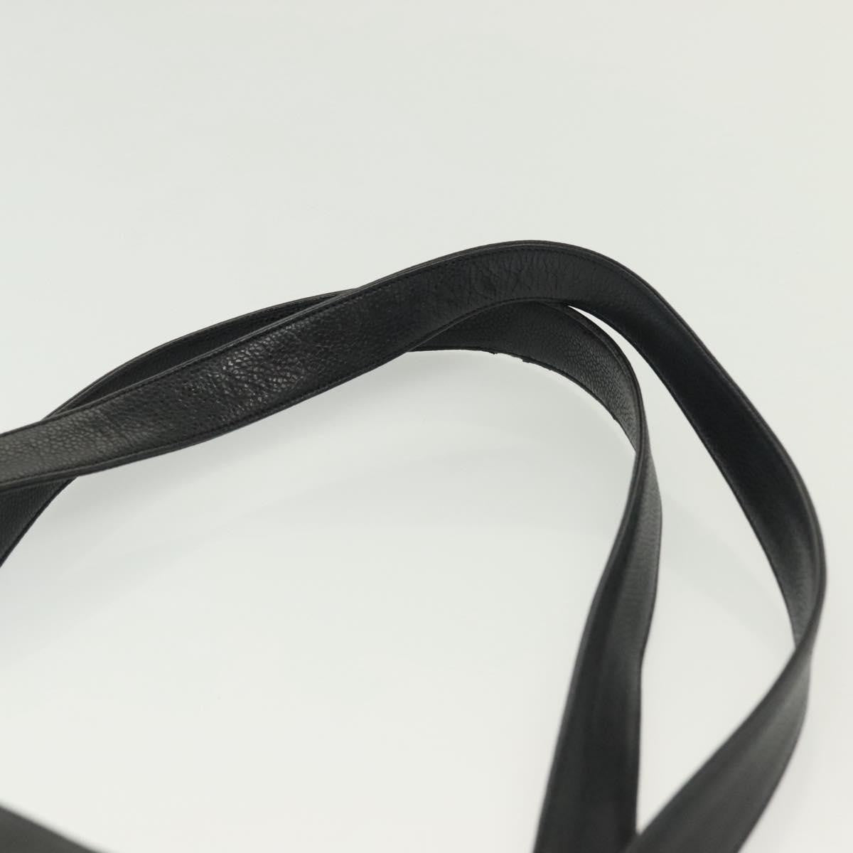 Chanel Vintage CC Logo Chain Tote Caviar, BLACK, LEATHER, Tote bag