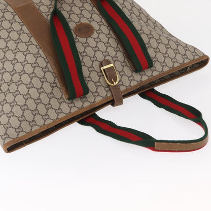 Gucci Sherry Line Tote Canvas, BEIGE, PVC, Tote bag