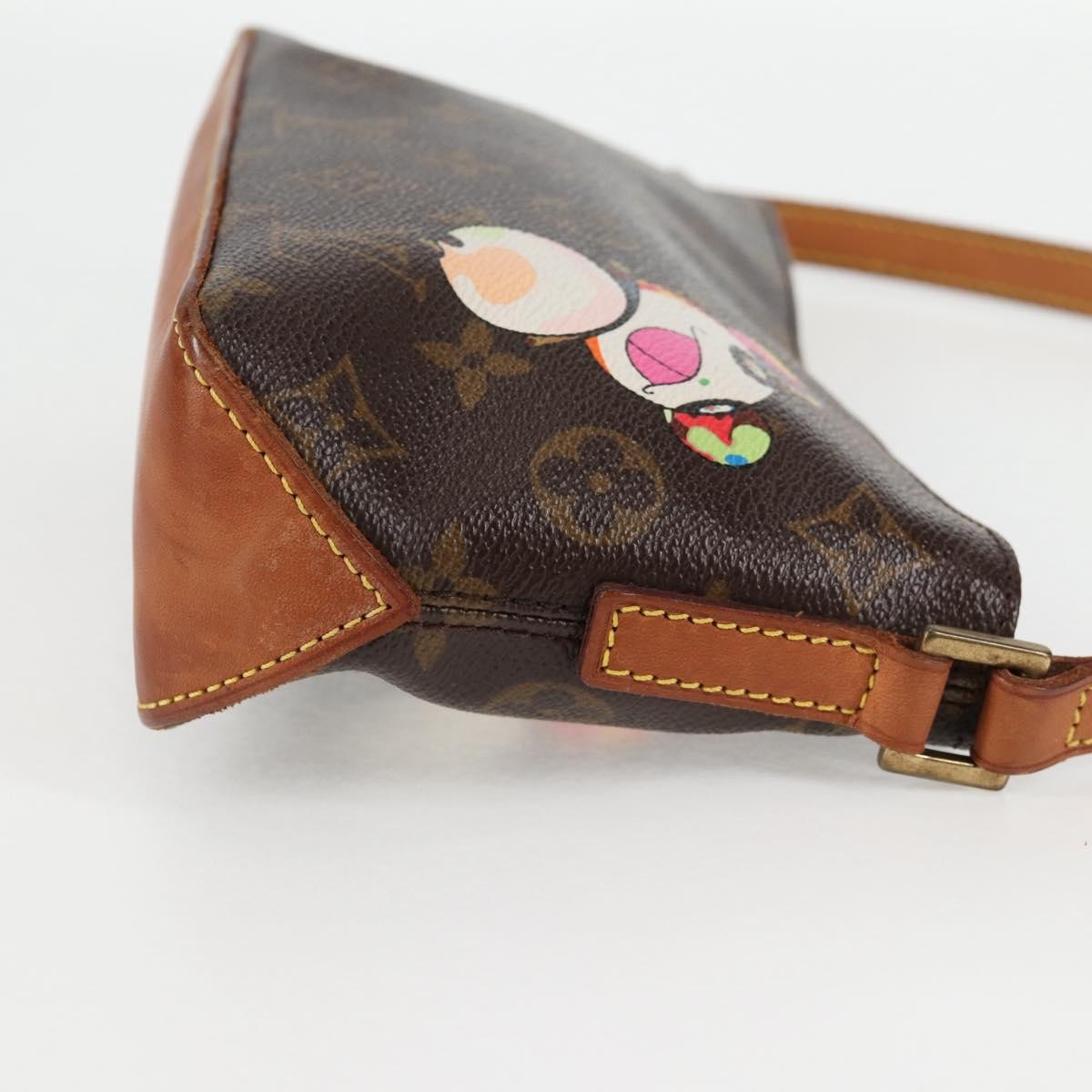 Louis Vuitton Trotteur Handbag Limited Edition Monogram Murakami Panda, BROWN, CANVAS, Handbag