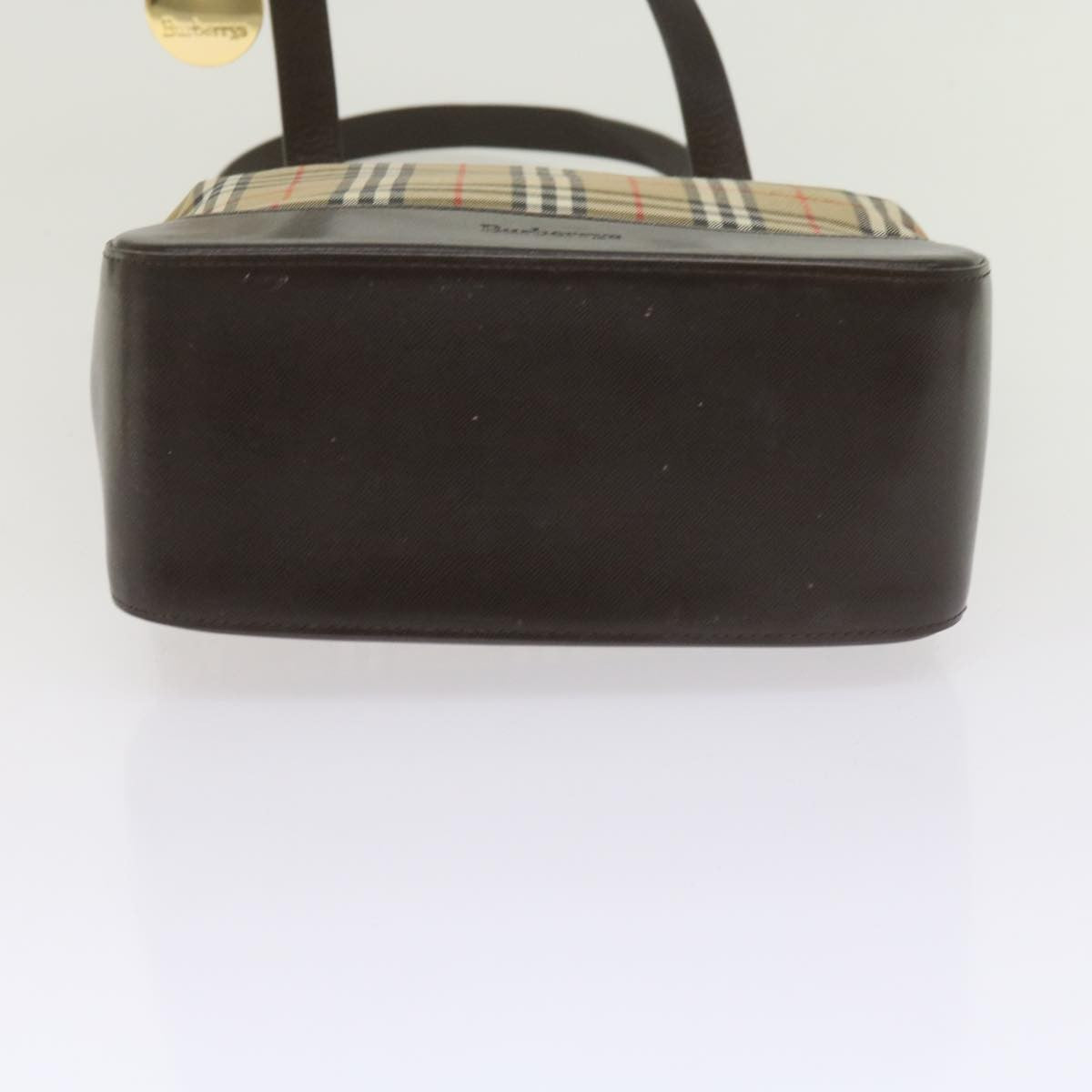 Burberry Nova Check Tote Leather, BEIGE, CANVAS, Tote bag