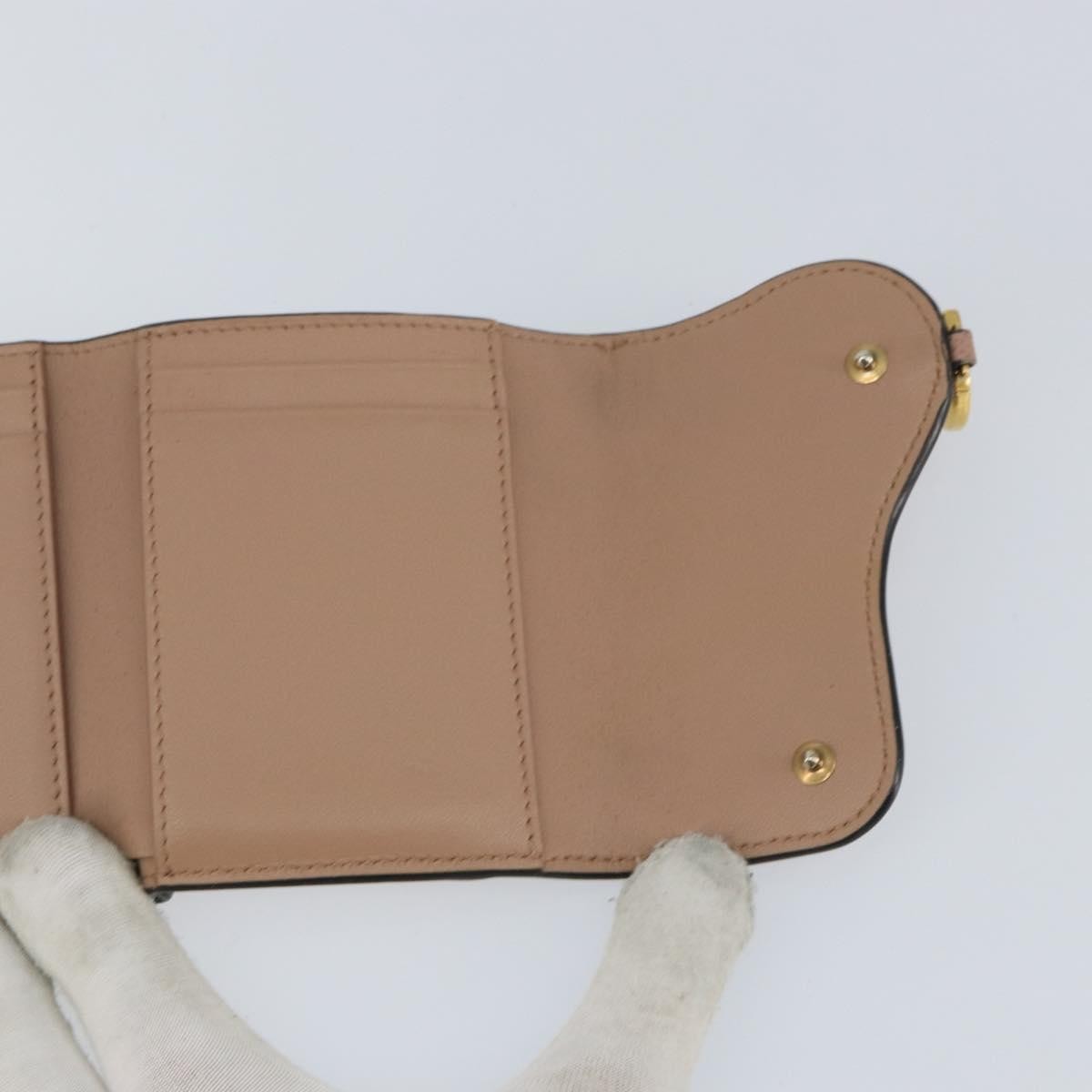 Christian Dior Saddle Lotus Wallet Leather, BEIGE, LEATHER, Wallets
