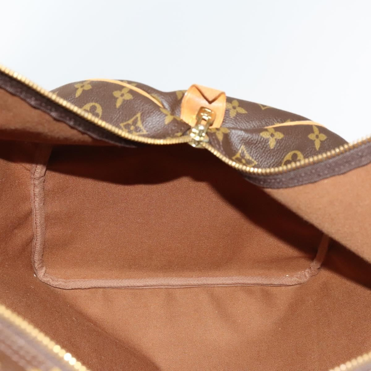 Louis Vuitton Keepall Bag Monogram Canvas, BROWN, CANVAS, Travel bag
