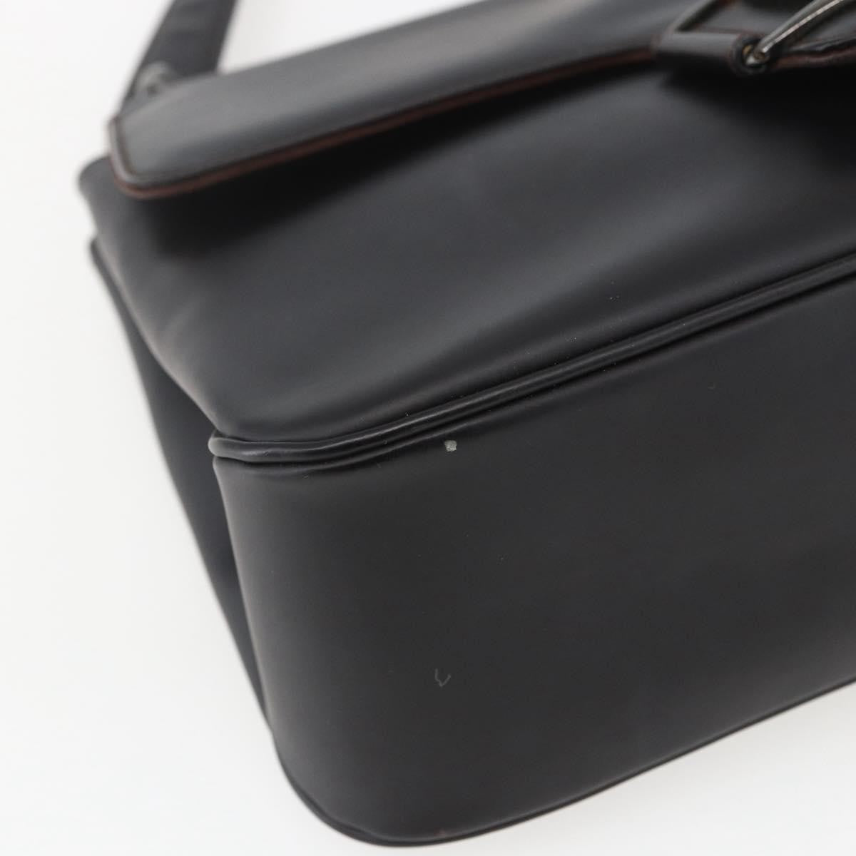 Salvatore Ferragamo Vala Shoulder Bag Leather, BLACK, LEATHER, Shoulder bag