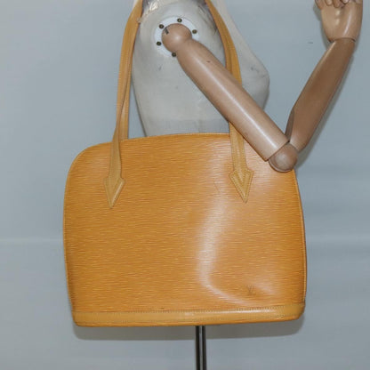 Louis Vuitton Lussac Handbag Epi Leather, YELLOW, LEATHER, Shoulder bag