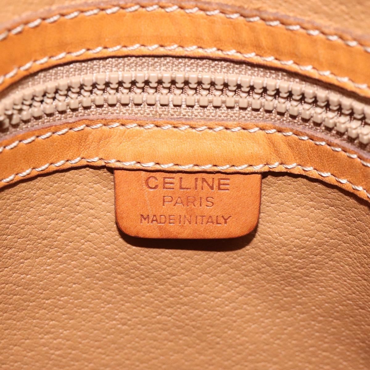 Celine Vintage Macadam Handbag Canvas, BROWN, CANVAS, Handbag