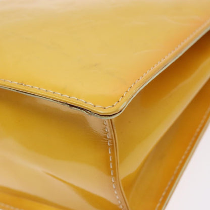 Louis Vuitton Spring Street Handbag Monogram Vernis, YELLOW, PATENT_LEATHER, Handbag