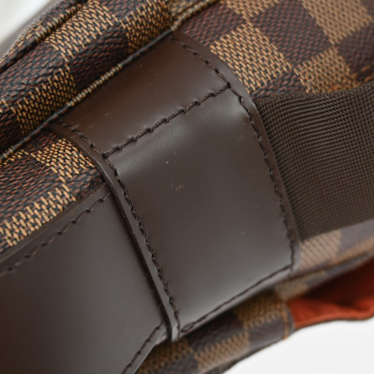 Louis Vuitton Naviglio Handbag Damier, BROWN, CANVAS, Shoulder bag