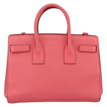 Saint Laurent Sac de Jour Bag Leather, PINK, LEATHER, Handbag