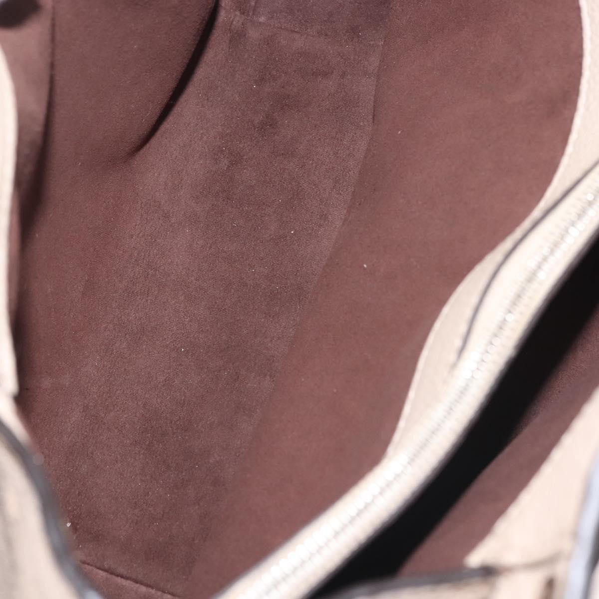 Louis Vuitton Sevres Handbag Mahina Leather, BEIGE, LEATHER, Handbag