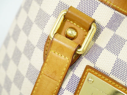 Louis Vuitton Hampstead Handbag Damier, WHITE, CANVAS, Tote bag