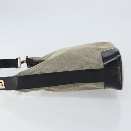 Gucci Vintage Hobo Canvas, GRAY, CANVAS, Shoulder bag