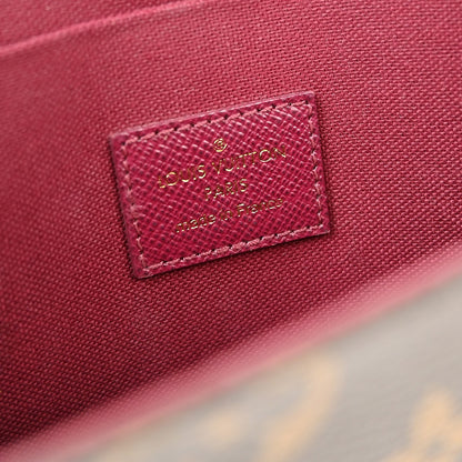Louis Vuitton Felicie Pochette Monogram Canvas, BROWN, CANVAS, Shoulder bag