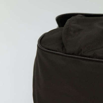 Prada Vintage Flap Shoulder Bag Nylon, Khaki, Nylon, Shoulder Bag