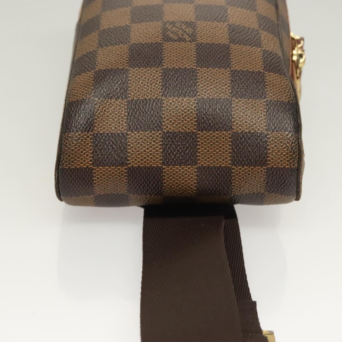 Louis Vuitton Geronimos Waist Bag Damier, BROWN, CANVAS, Shoulder bag