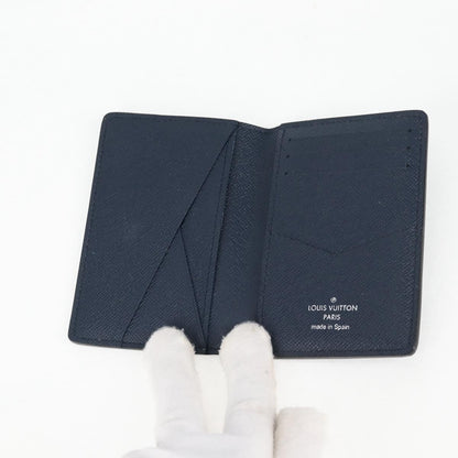 Louis Vuitton Graphite Card Case Monogram Damier, BLUE, CANVAS, Card Holders