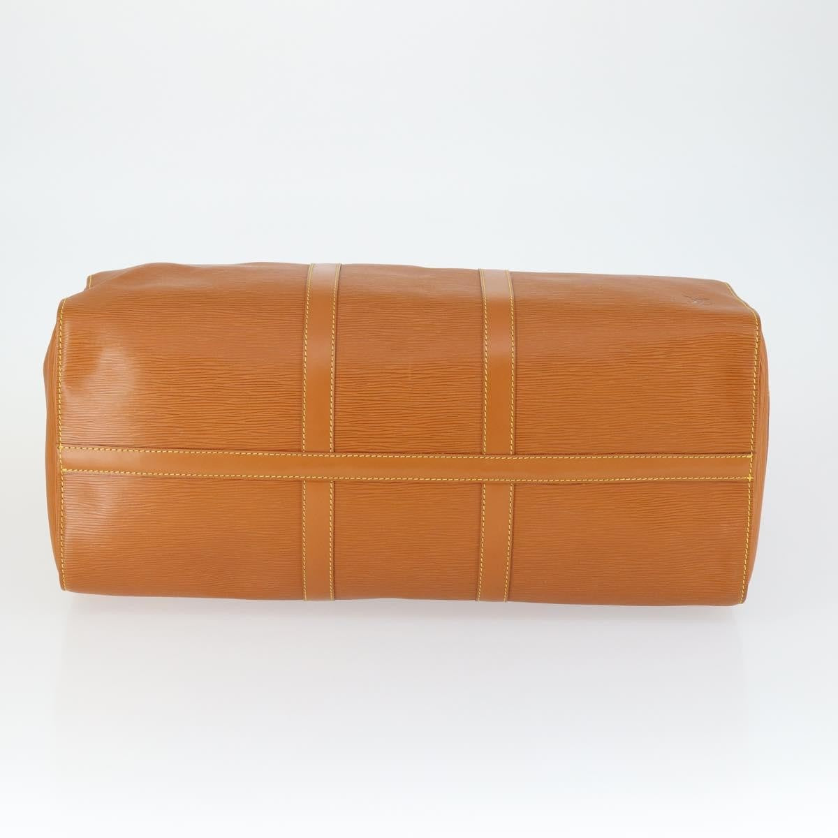 Louis Vuitton Keepall Bag Epi Leather, BROWN, LEATHER, Travel bag