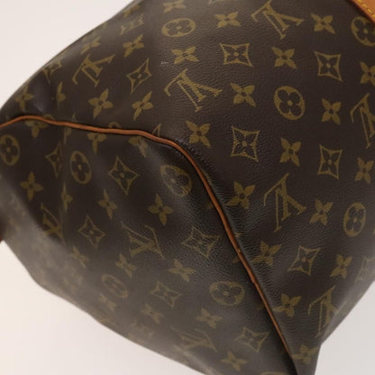 Louis Vuitton Keepall Bag Monogram Canvas, BROWN, CANVAS, Travel bag