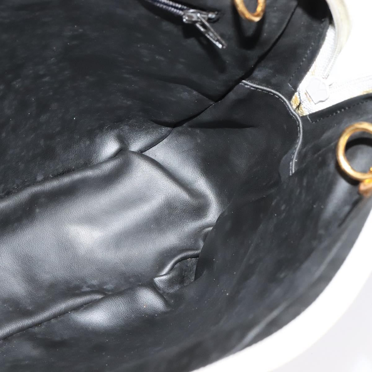 Bally Vintage Chain Shoulder Bag Quilted Leather, Ecru, Leather, Shoulder Bag