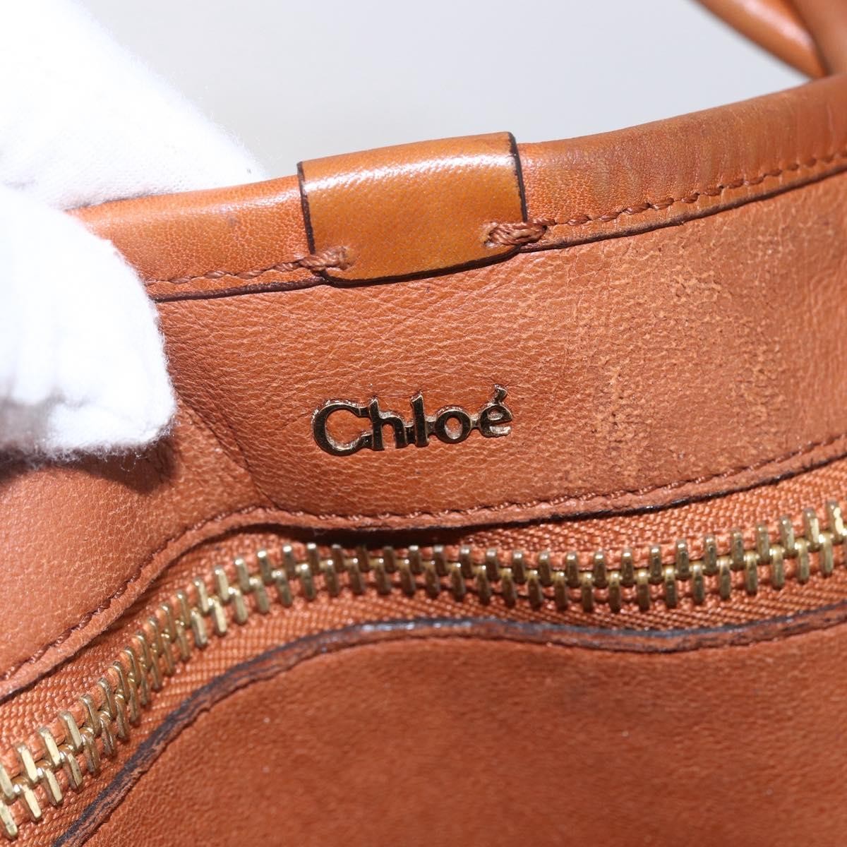 Chloe Vintage Tote bag Leather, BROWN, LEATHER, Tote bag