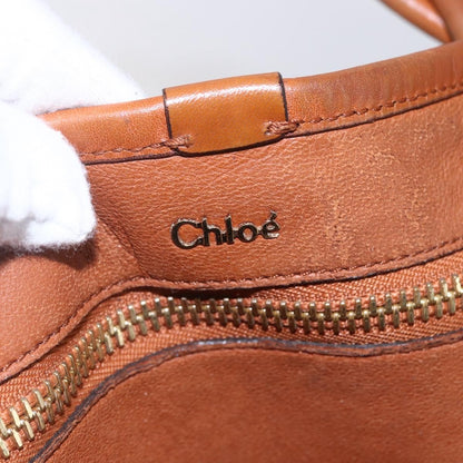 Chloe Vintage Tote bag Leather, BROWN, LEATHER, Tote bag