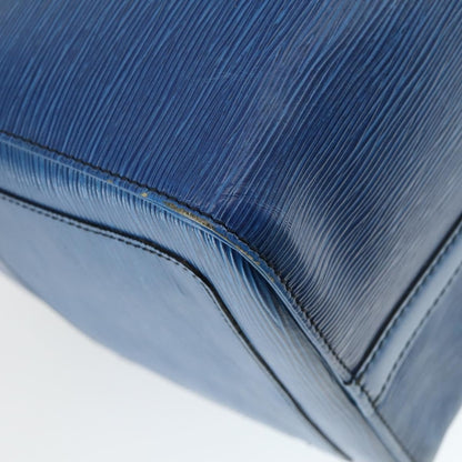 Louis Vuitton Keepall Bag Epi Leather, BLUE, LEATHER, Travel bag