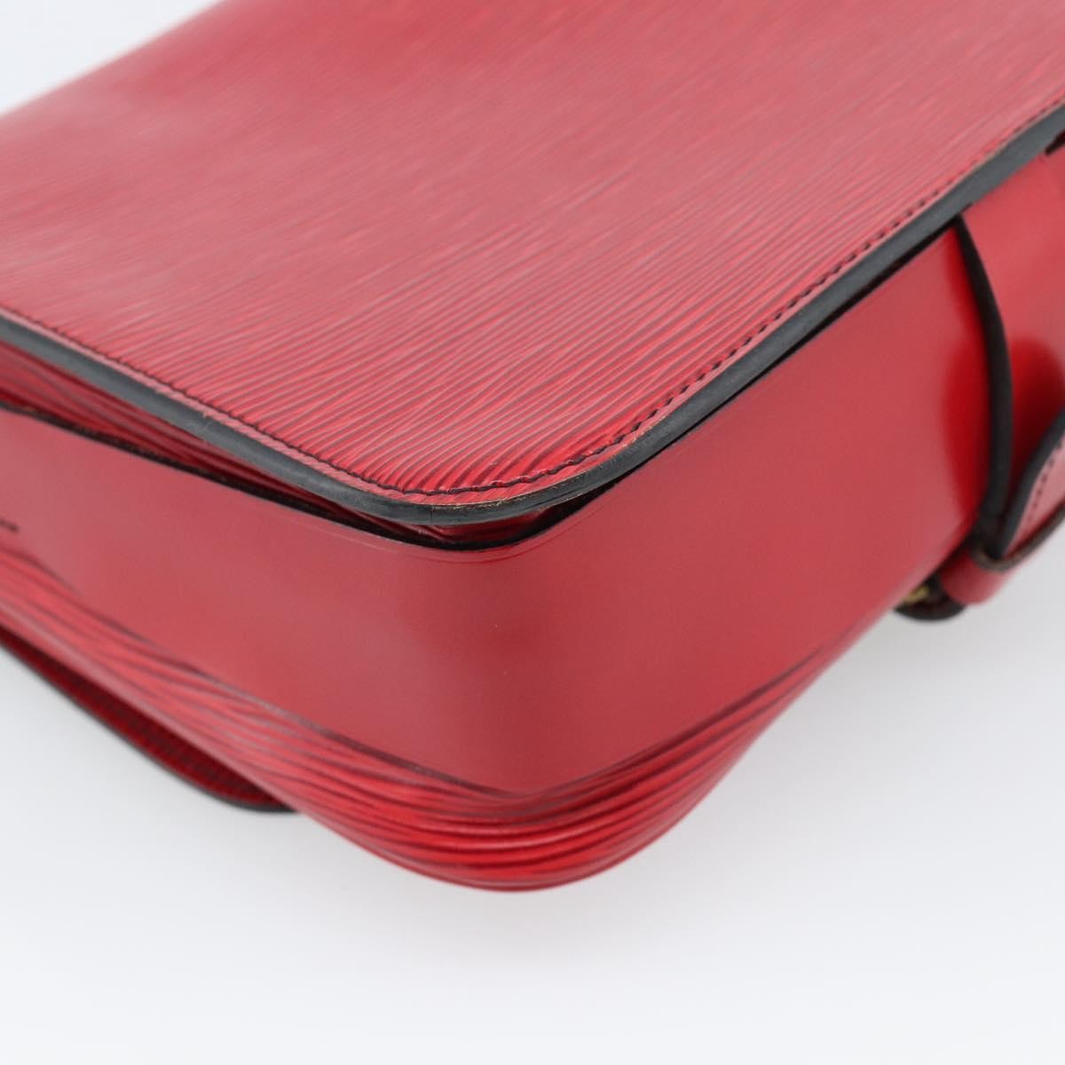 Louis Vuitton Cartouchiere Handbag Epi Leather, Red, Leather, Shoulder Bag