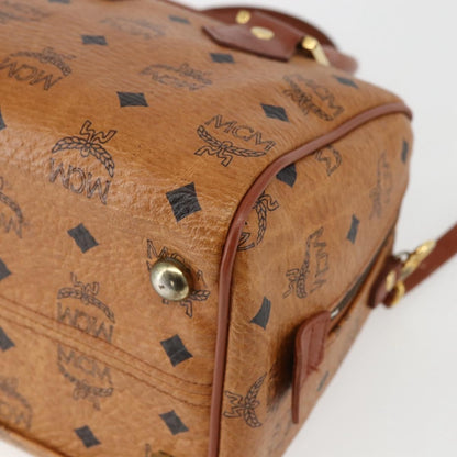 MCM Visetos logogramme Handbag Canvas and Leather, BROWN, CANVAS, Handbag