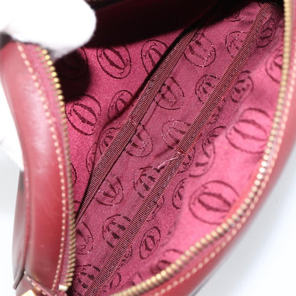 cartier Must de Cartier Shoulder Bag Leather, BURGUNDY, LEATHER, Shoulder bag