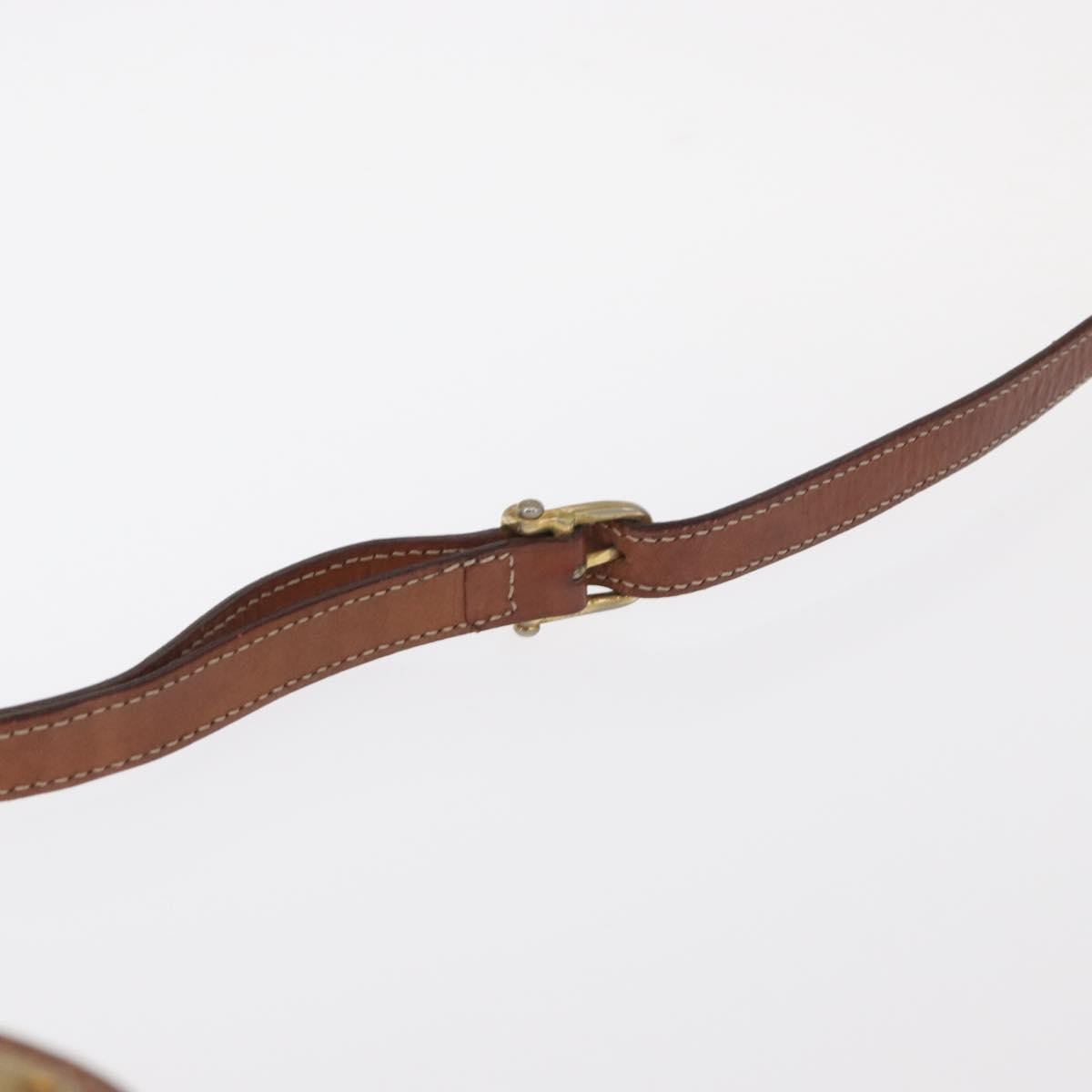Celine Macadam Shoulder Bag Canvas, BROWN, CANVAS, Shoulder bag