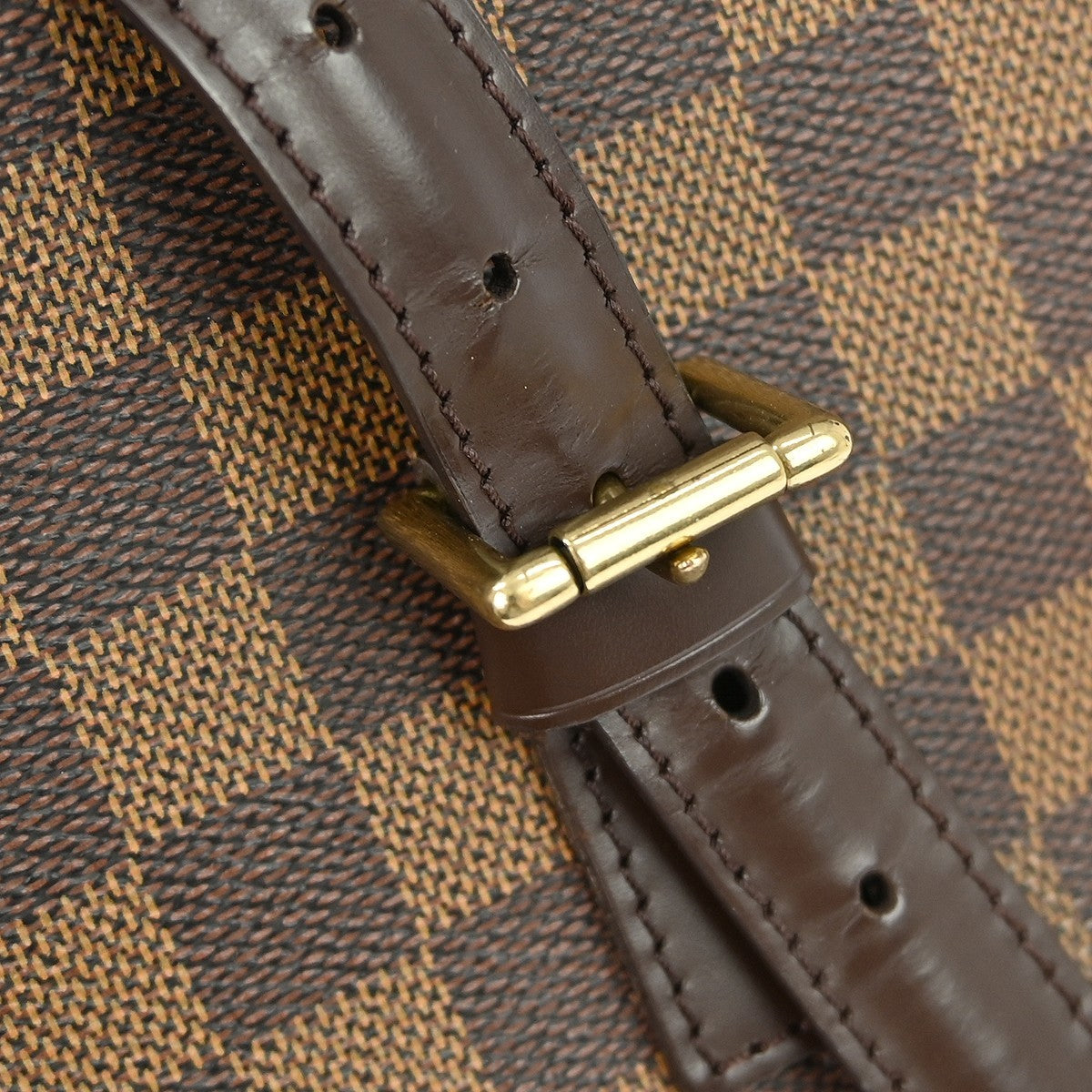 Louis Vuitton Chelsea Handbag Damier, Brown, Canvas, Tote Bag